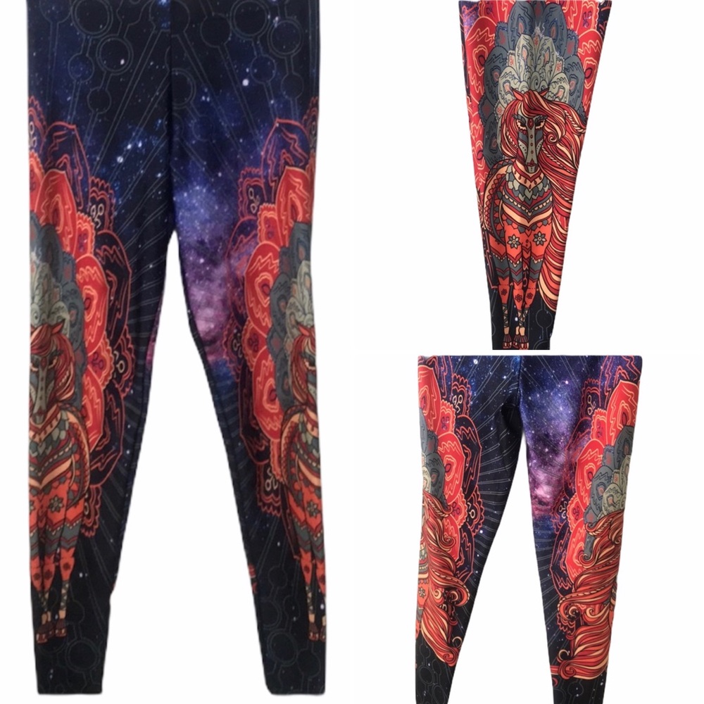 BOHO horse leggings VARIETY OF COLORS IN XS